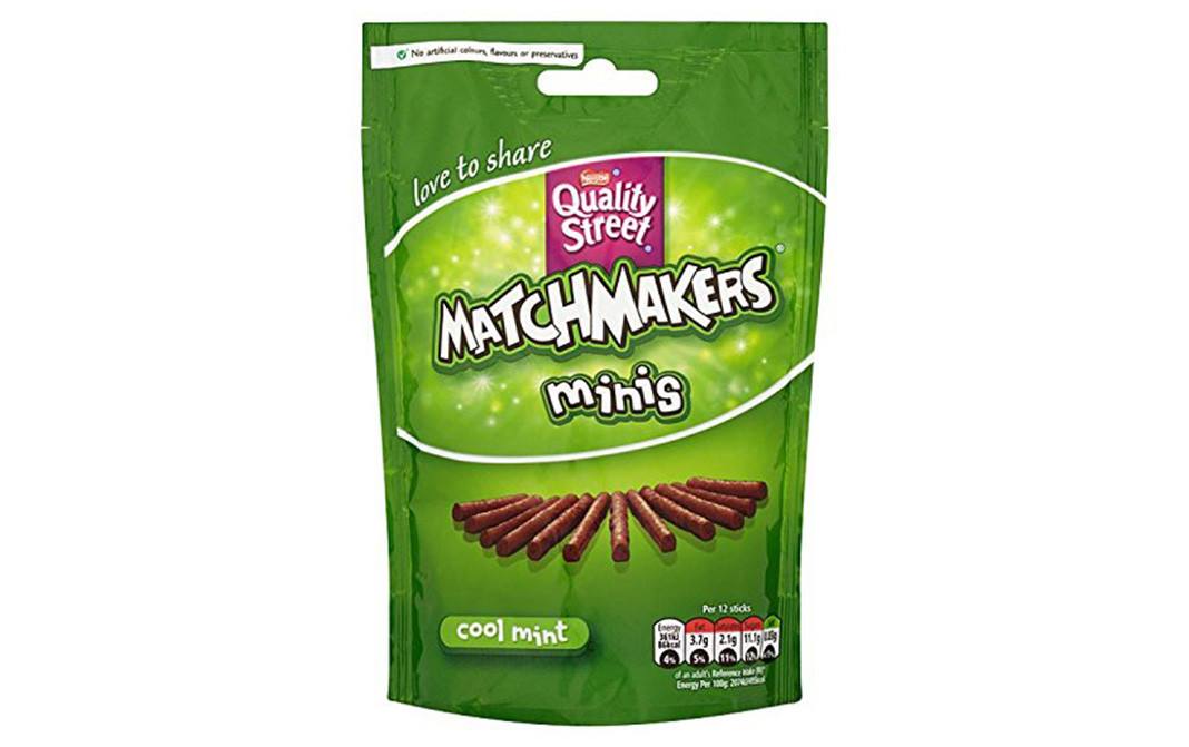 Nestle Quality Street Matchmakers Minis, Cool Mint Pack 108 grams